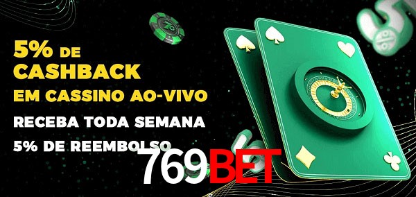 Promoções do cassino ao Vivo 769bet
